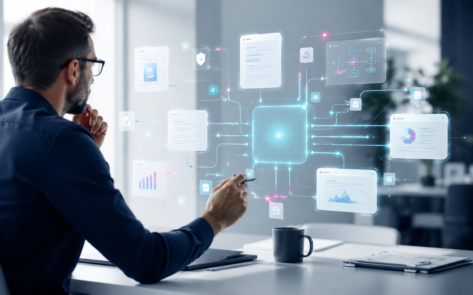 KI-Assistent verbindet Daten, Dokumente, Prozesse und menschliche Expertise.